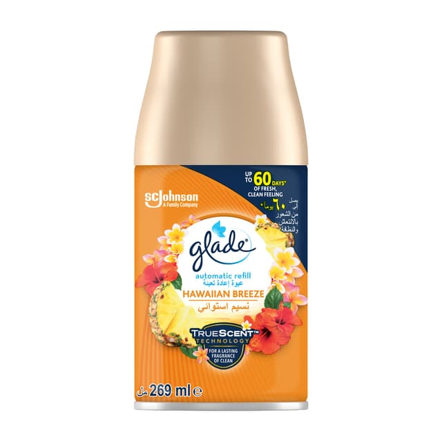 Glade TrueScent Technology Hawaiian Breeze Automatic Spray Refill, 269ml