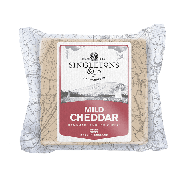 Singletons & Co Mild White Cheddar Cheese, 200g