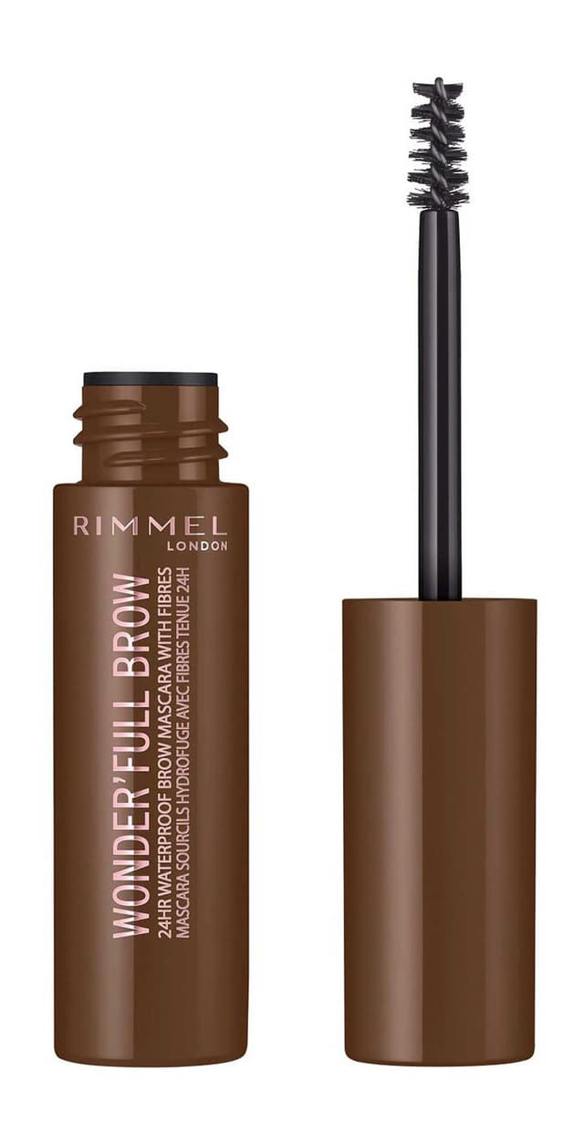 Rimmel Wonderful 24H Waterproof Brow Mascara Medium Brown 002, 1 Piece