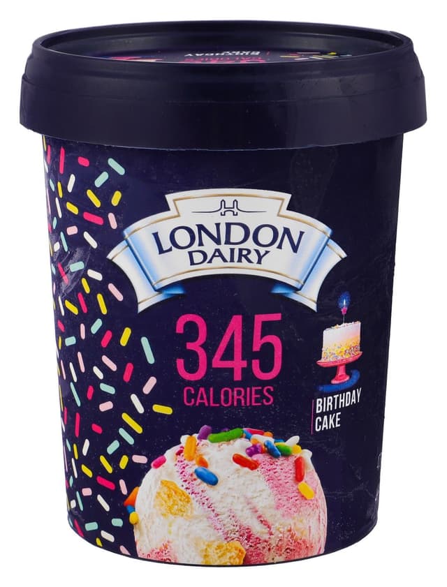 London Dairy Low Calorie Birthday Cake Ice Cream