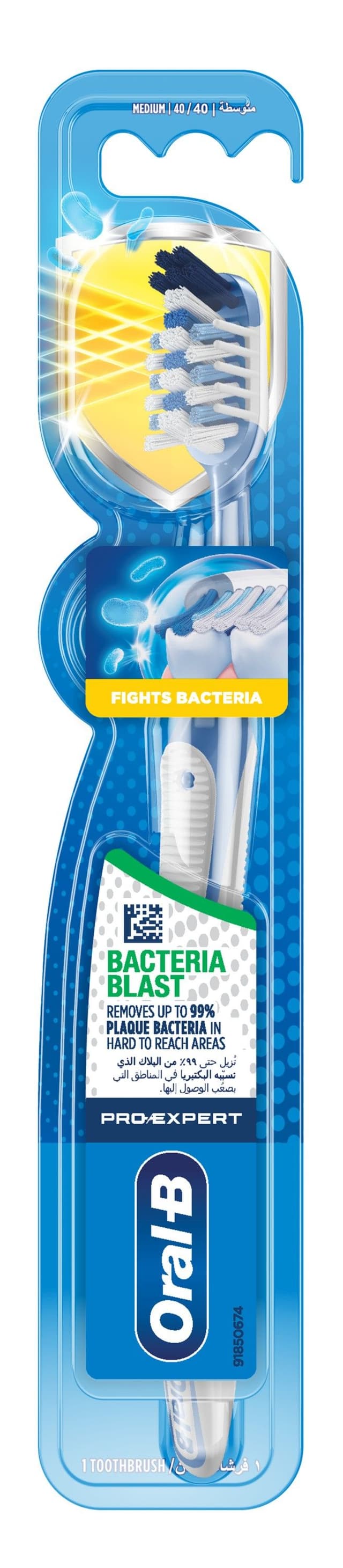 Oral-B ProExpert Bacteria Blast Manual Toothbrush Medium