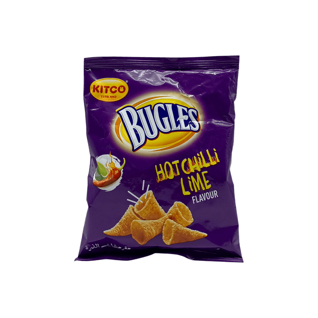Kitco Bugles Hot Chilli Lime Flavour, 25g