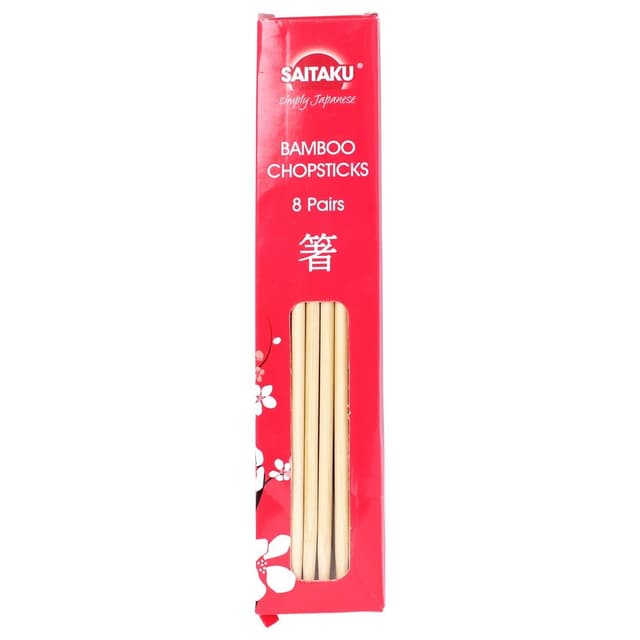 Saitaku Bamboo Chopsticks, 8 Pairs