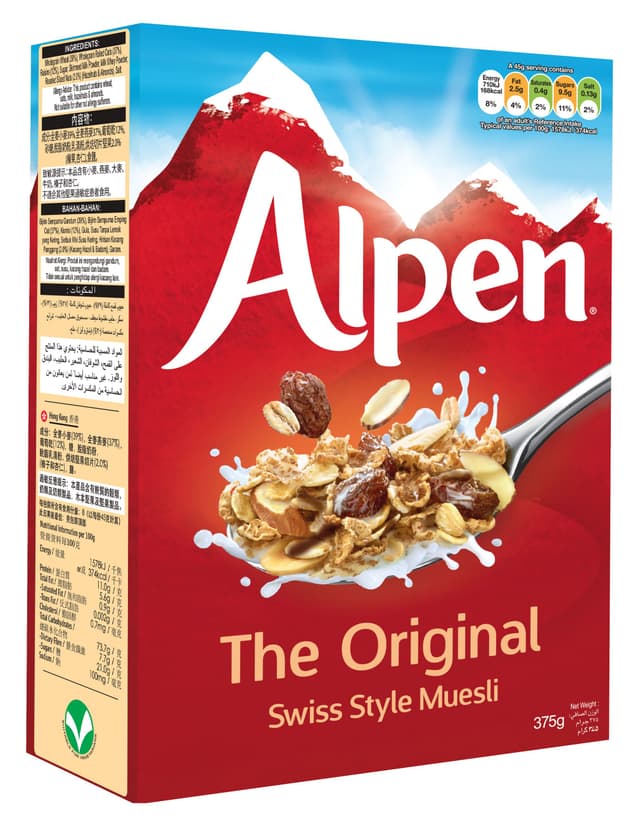 Alpen Original Swiss Style Muesli Cereal, 375g