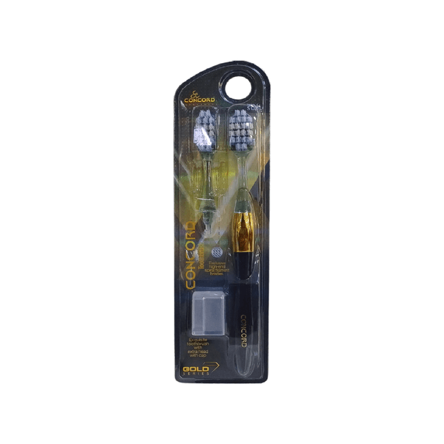 Concord Gold Series Soft Toothbrush, 2 Pieces