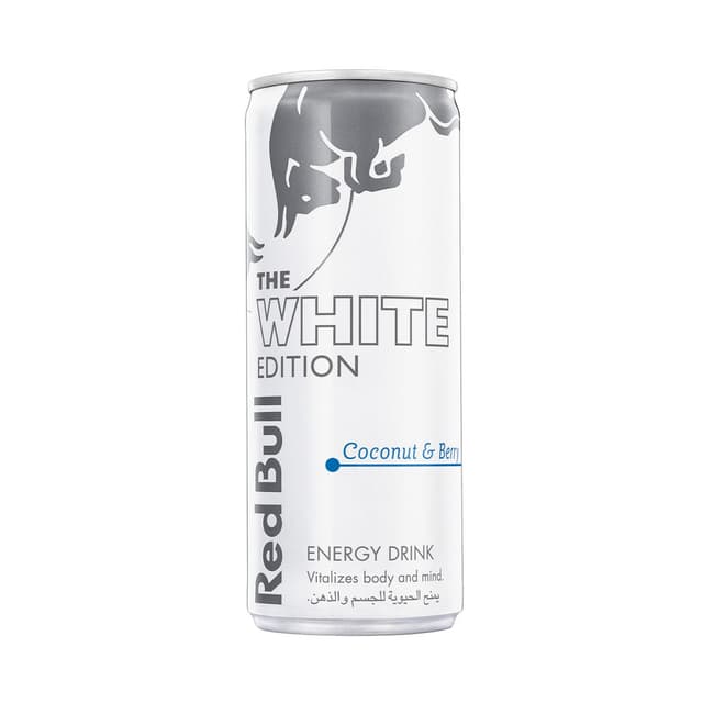 ريد بول الإصدار الأبيض جوز الهند والتوت مشروب طاقة، 250ml