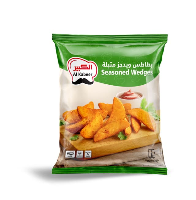 Al Kabeer Frozen Seasoned Wedges, 750g