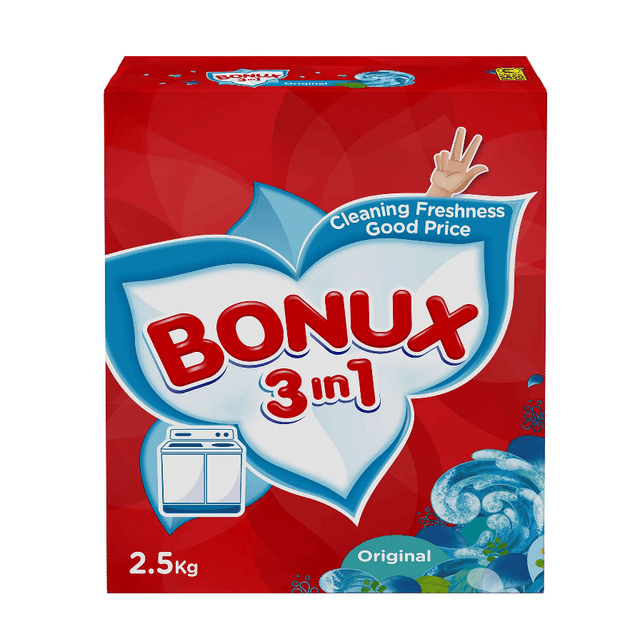 Bonux 3 in 1 High Sets Original Detergent Powder, 2.5kg