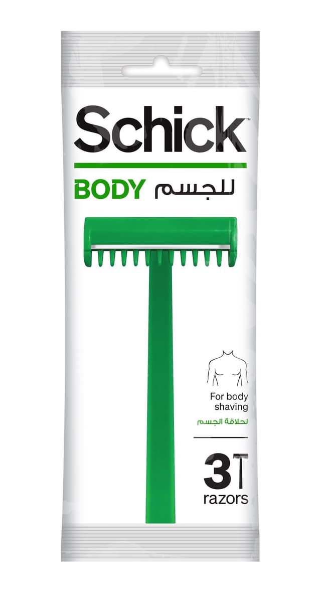 Schick Body Shaving Razors, 3 Pieces