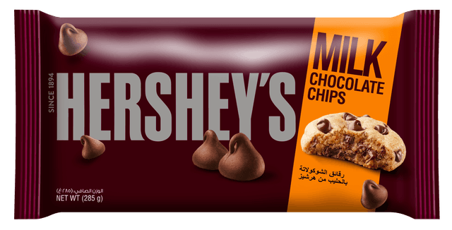Hershey's Milk Chocolate Chips Baking Chips, 285g