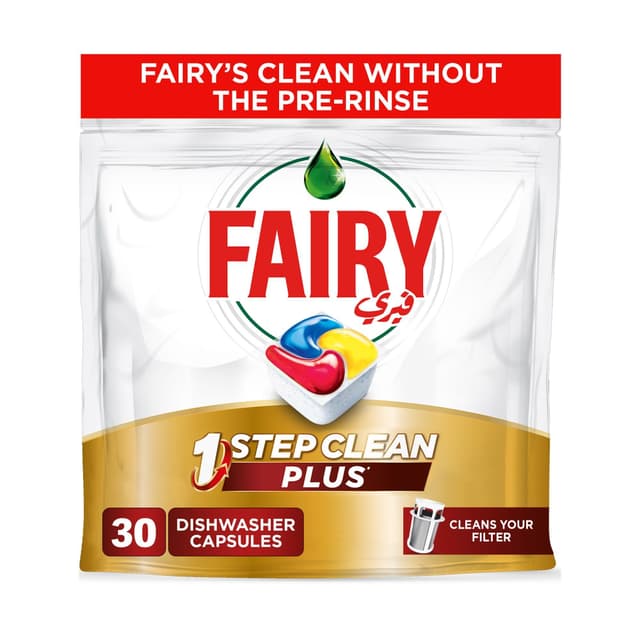 Fairy Lemon All in One Dishwasher Capsules, 30 Pieces