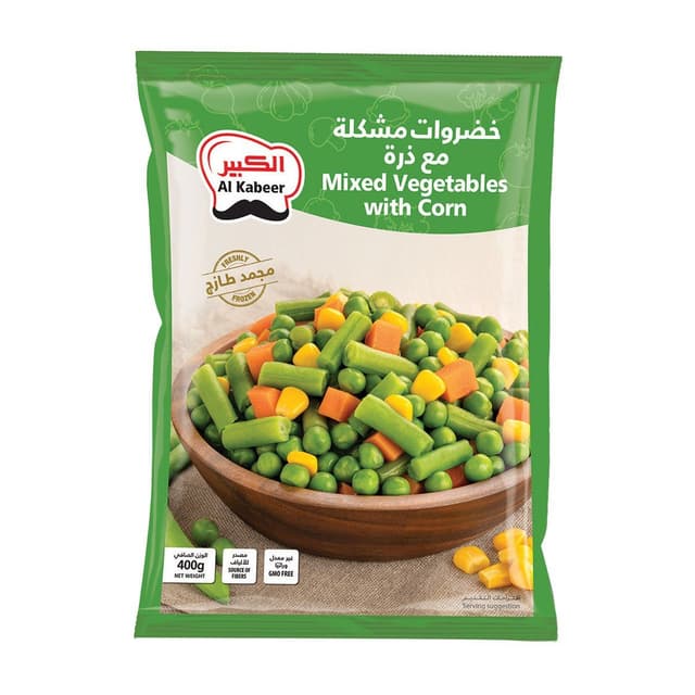 Al Kabeer Mixed Vegetables with Corn, 400g