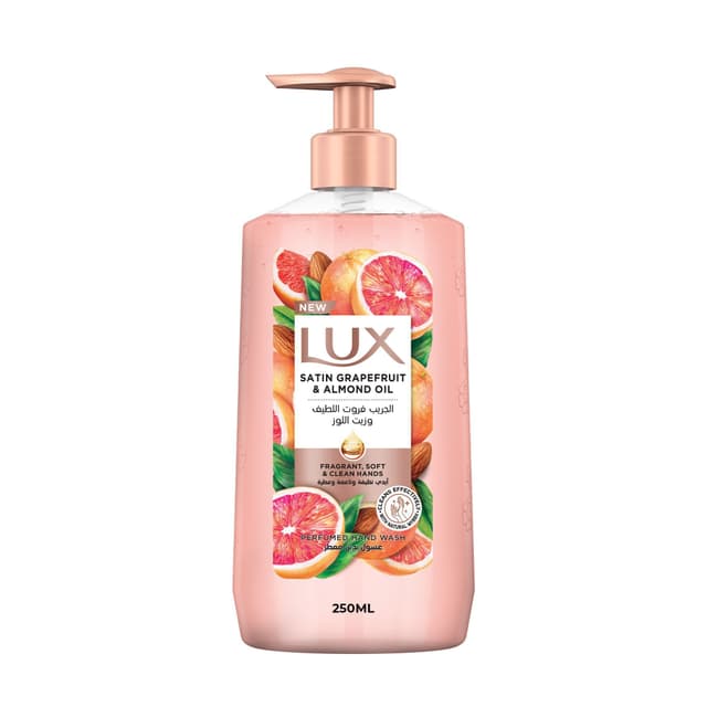 Lux Satin Grapefruit & Almond Oil Perfumed Hand Wash, 250ml