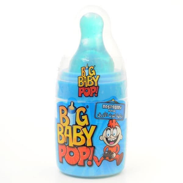 Bazooka Big Baby Pop Raspberry Flavour, 32 g