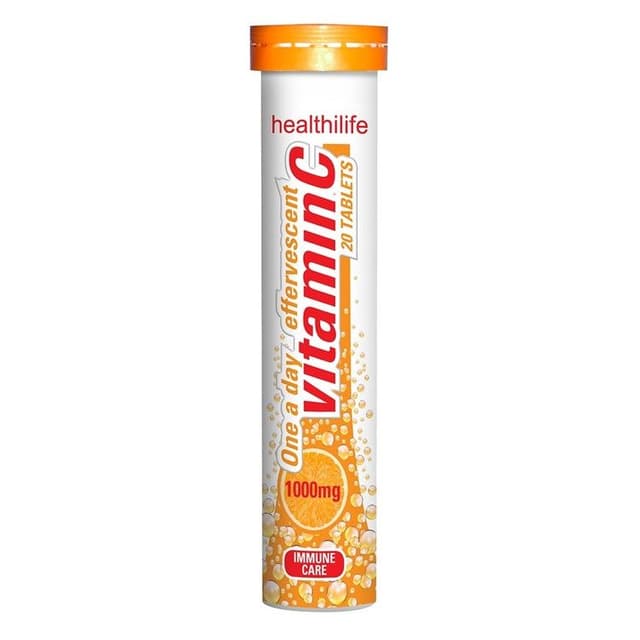Healthilife 1000Mg Vitamin C Supplement Effervescent, 20 Count