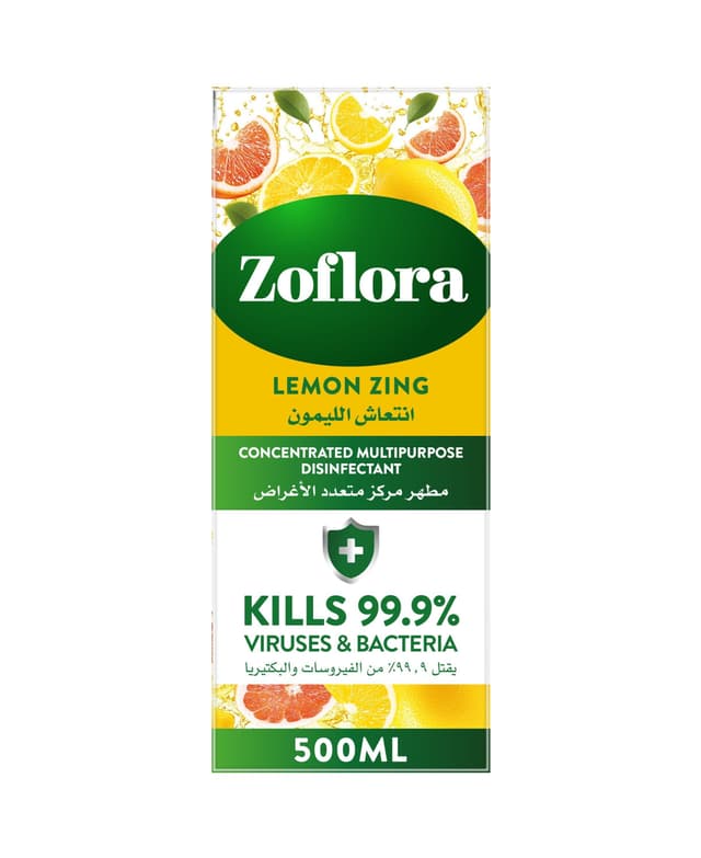 Zoflora Lemon Zing Concentrated Disinfectant, 500ml