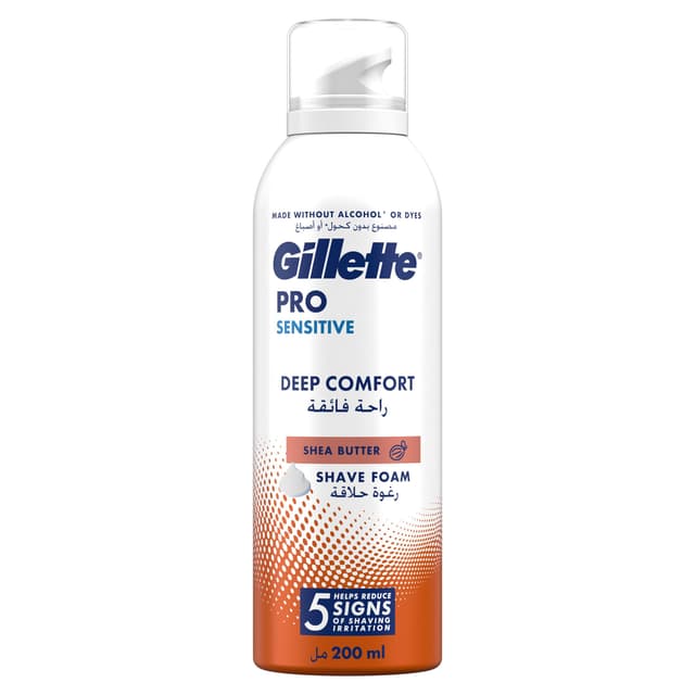 Gillette Deep Comfort Shaving Foam with Shea Butter