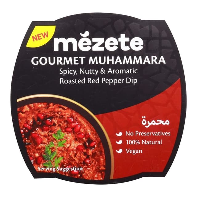 Mezete Gourmet Muhammara Roasted Red Pepper Dip, 215g