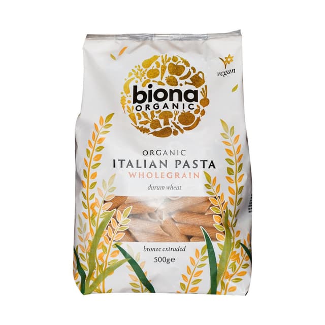 Biona Organic Penne Whole Wheat, 500g