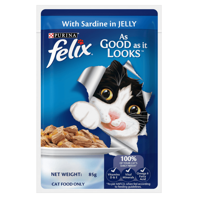 Purina Felix Adult Cat with Sardine In Jelly