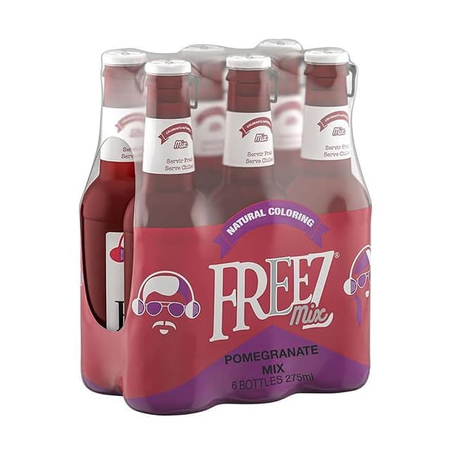 Freez Mix Pomegranate Flavor Carbonated Drink, 6x275ml
