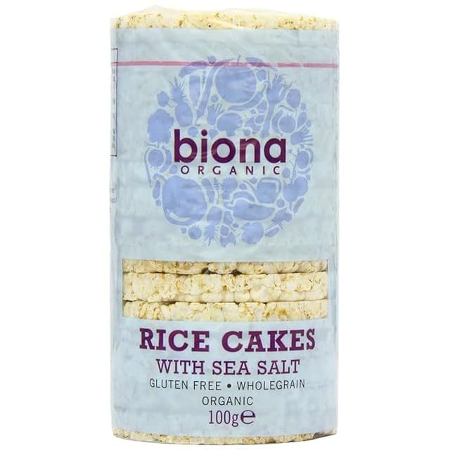 Biona Organic Rice Cakes with Sea Salt, 100g