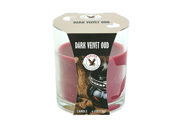 Falcon Glass Candle Dark Velvet Oud, 4 Oz