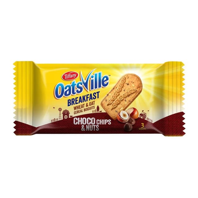 Tiffany OatsVille Breakfast Choco Chips & Nuts, 50g