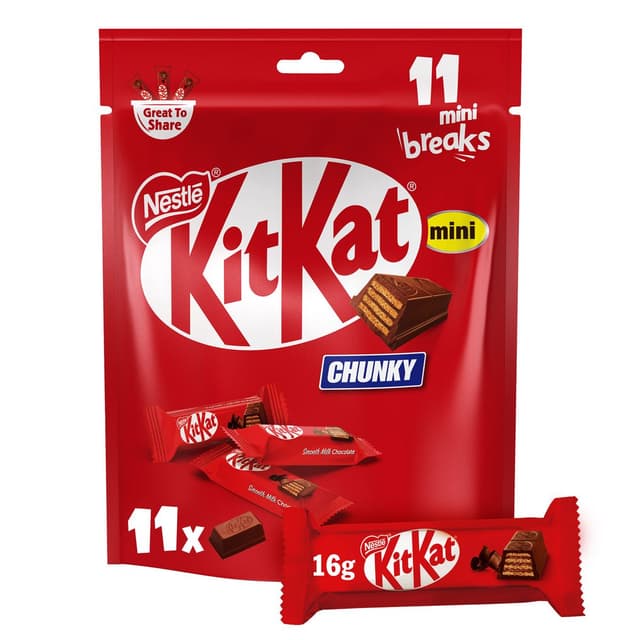 KitKat Chunky Mini Chocolate Pouch, 176g