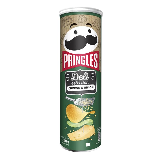 Pringles Deli Cheese & Onion Potato Chips, 200g
