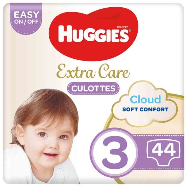Huggies Extra Care Baby Diaper Pants Size 3 (6-11kg), 44 Pieces