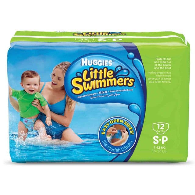 Huggies Little Swimmers Small Disposable Swimpants (7-12kg), 12 Pieces