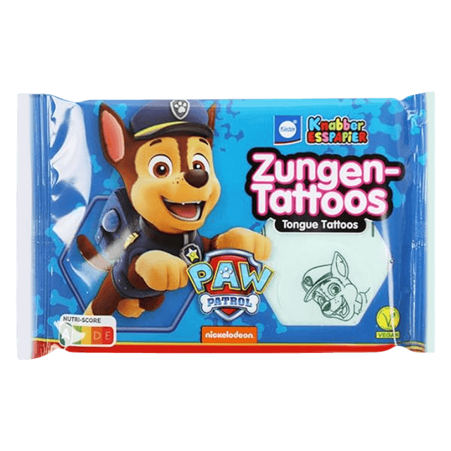 Kuchle Knabber Esspapier Zugen Candy Tattoos Paw Patrol Edition, 11g