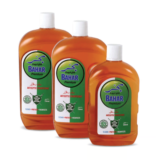 Bahar Antiseptic Disinfectant Liquid, 2x750ml + 500ml