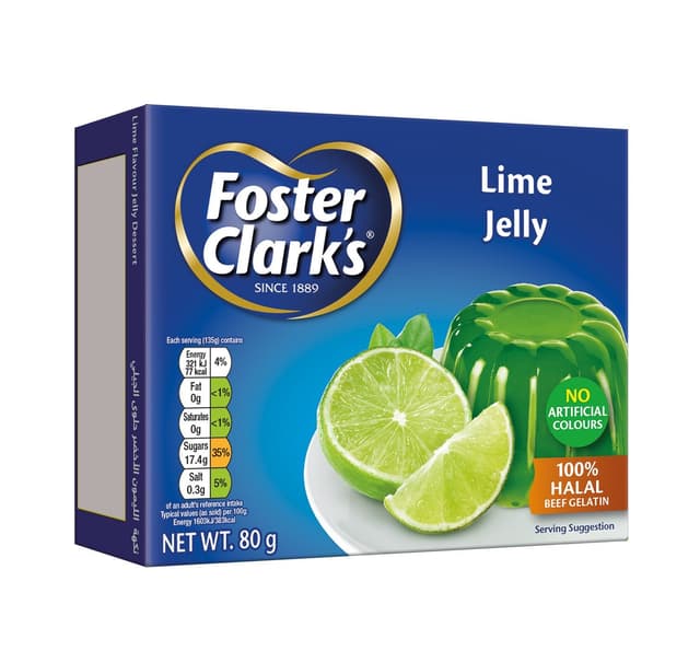 Foster Clark's Lime Jelly Dessert, 80g