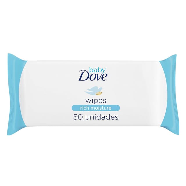 Dove Moisturizing Baby Wipes, 50 Pieces