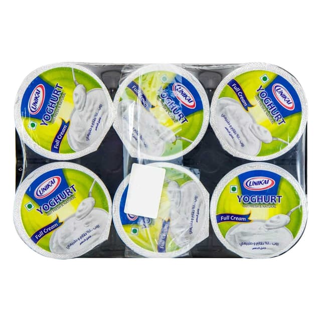 يونيكاي زبادي كامل الدسم 6 x 100g