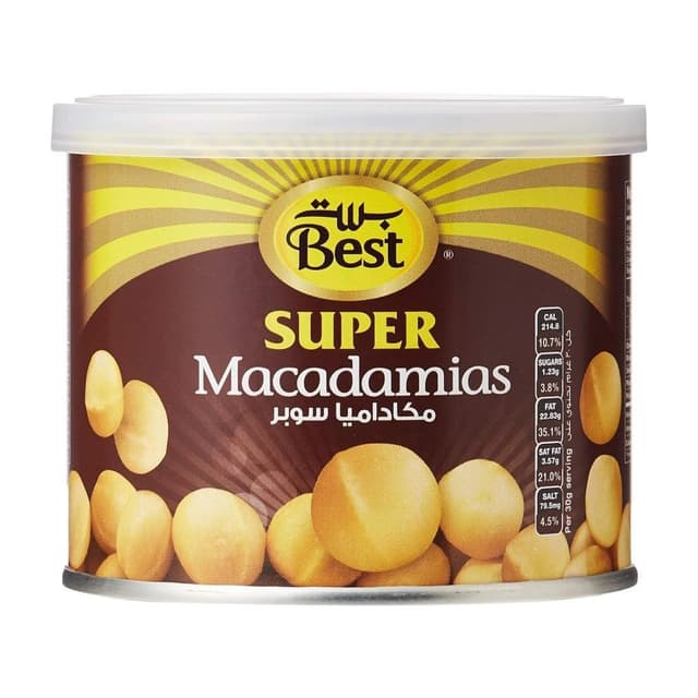 Best Super Macadamias Can, 110g