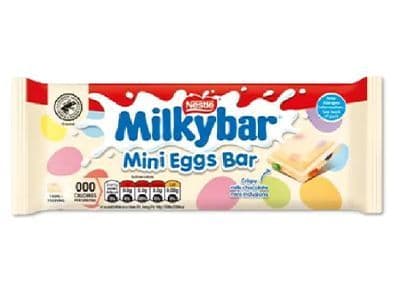 Milkybar Mini Eggs White Chocolate Tablet, 100g