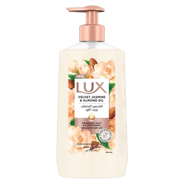 Lux Perfumed Liquid Hand Wash Velvet Jasmine Scent with Glycerin, 250ml