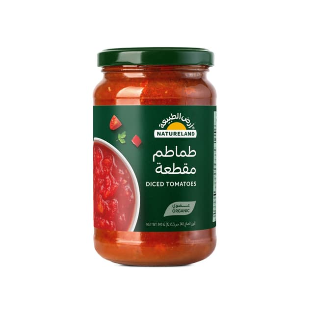 Natureland Organic Diced Tomato 340 g