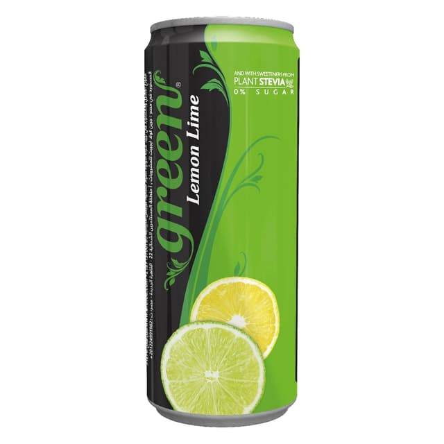Green Lemon Lime Carbonated Drink, 330ml