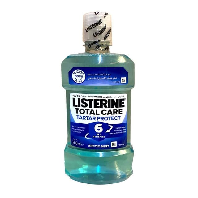 Listerine Total Care Tartar Protect Mouthwash Arctic Mint Flavor