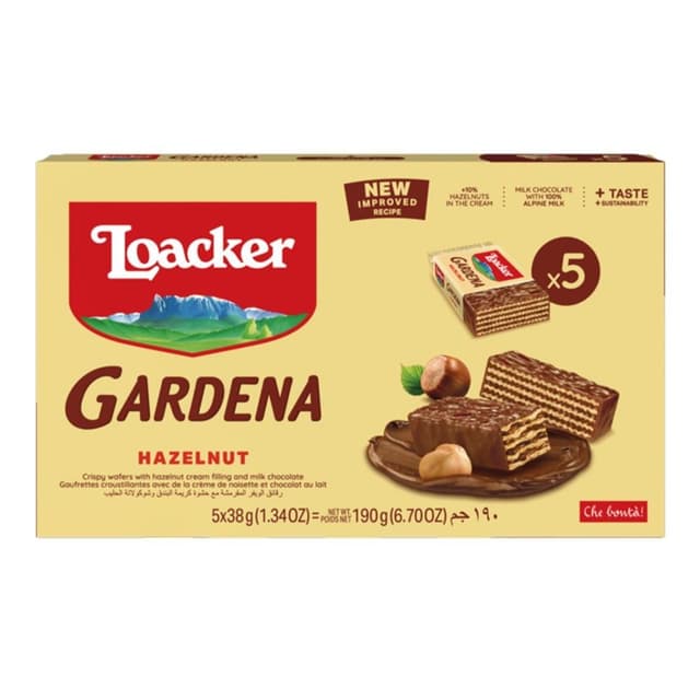 Loacker Gardena Assorted (4+1 Free), 38 g