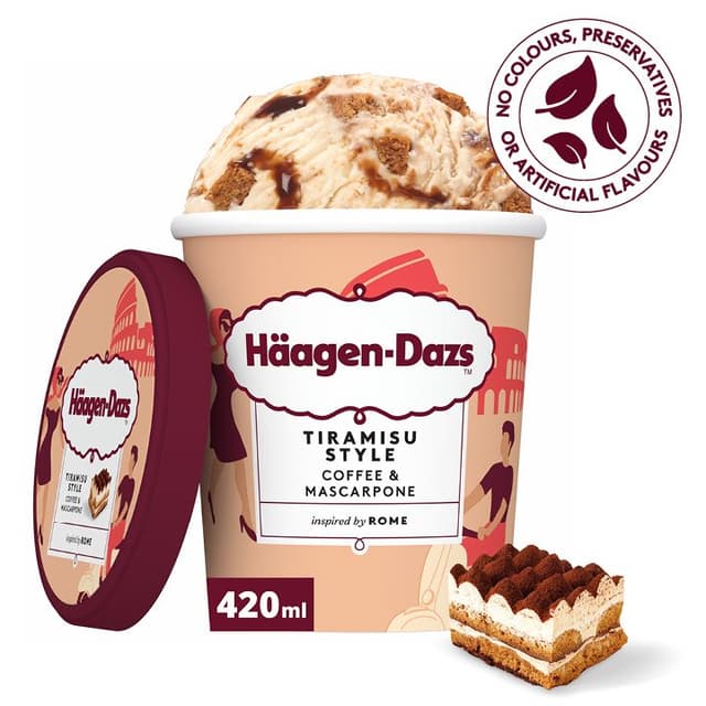 Haagen Dazs Rome Tiramisu Ice Cream, 420ml