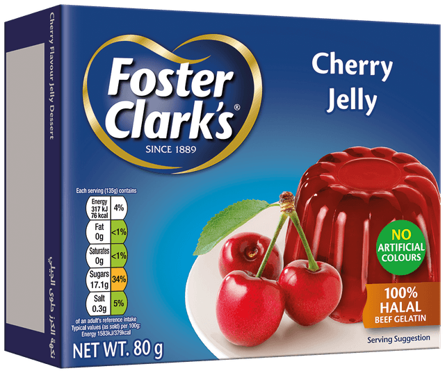 Foster Clark's Cherry Jelly, 80g