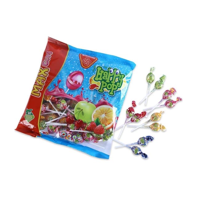 Al-Seedawi Happy Pop with Cherry Max Lollipop Bag, 7x20g