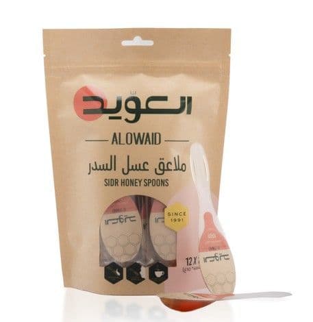 Al Owaid Sidr Honey Spoons, 12 Pieces