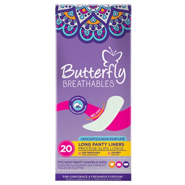 Butterfly Breathables Maxi Panty Liner, 20 Pieces