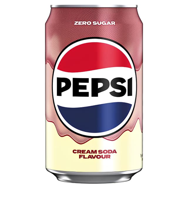 Pepsi Zero Sugar Cream Soda Soft Drink, 330ml
